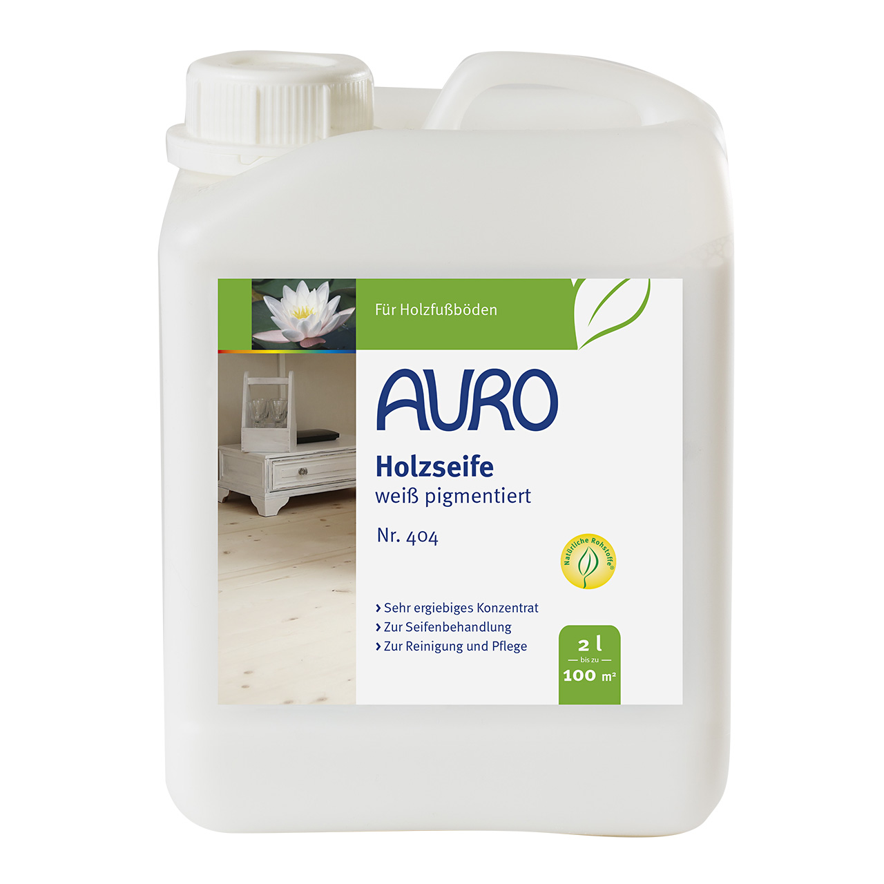 AURO Holzseife-Weiß pigmentiert Nr. 404 - 2 L