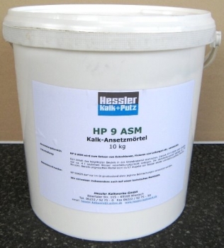 Hessler HP 9 ASM Naturkalk-Ansetzmörtel 10 kg - ABVERKAUF -