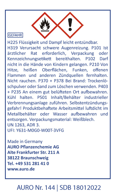 AURO Drachenblut-Beize Nr. 144 - 0,25 L