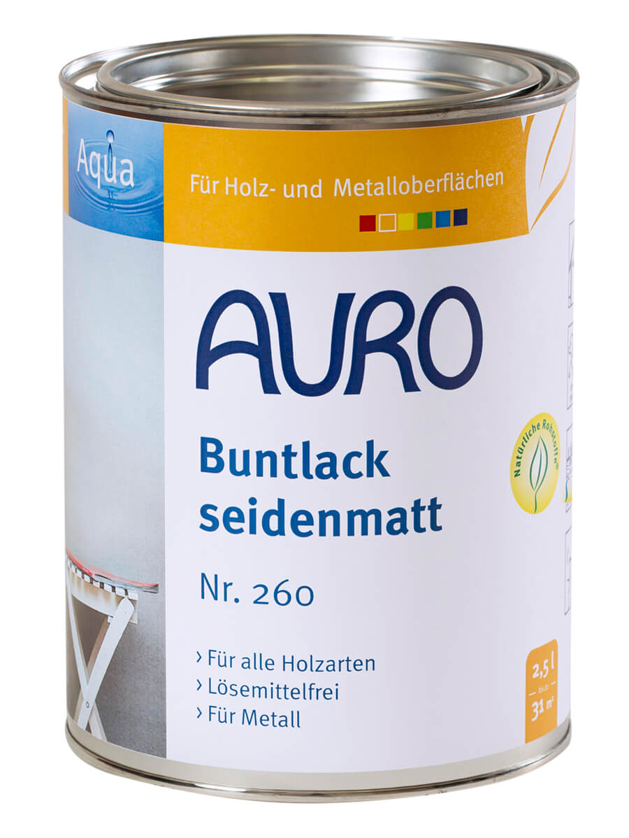 AURO Buntlack, seidenmatt, Aqua Nr. 260