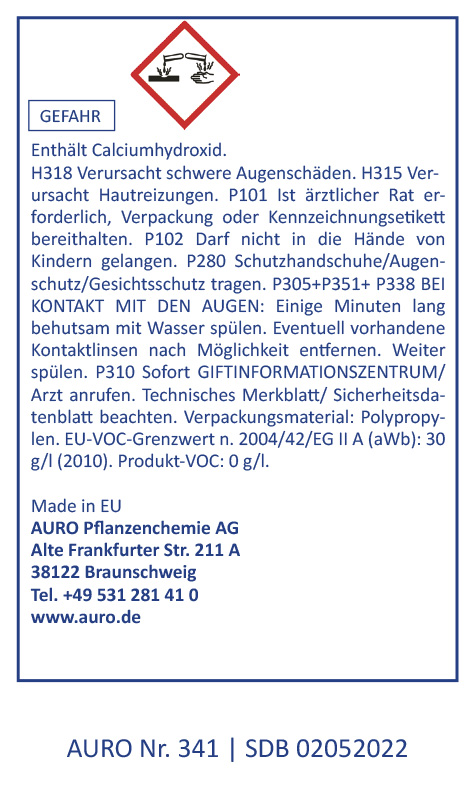 AURO Ecolith Innen-Kalkfarbe 341