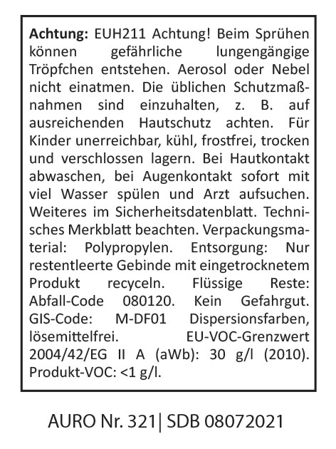 AURO Wandfarbe Nr. 321