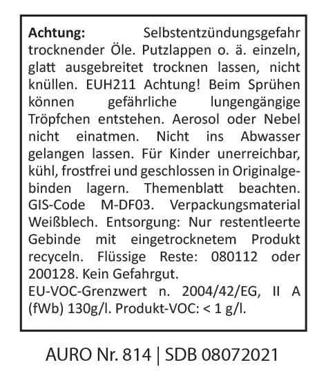 AURO Paneelweiß Nr. 814 - 2,5 L