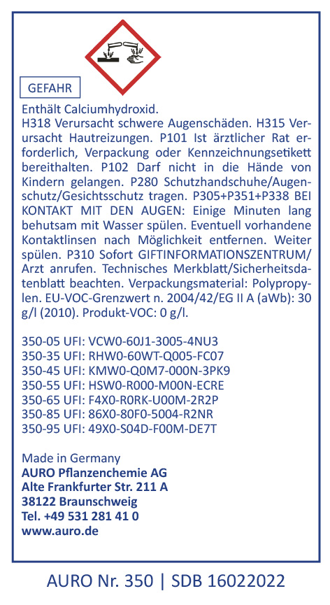 AURO Kalk-Buntfarbe Nr. 350